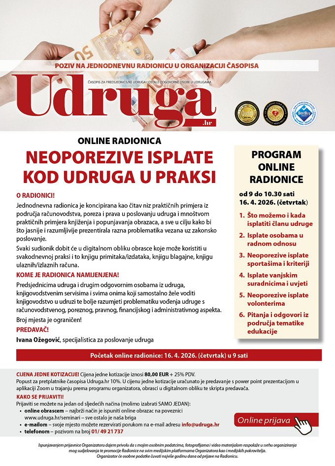 Webinar - Neoporezive isplate udruga v2-FB Webinar Neoporezive isplate udruga v2 FB